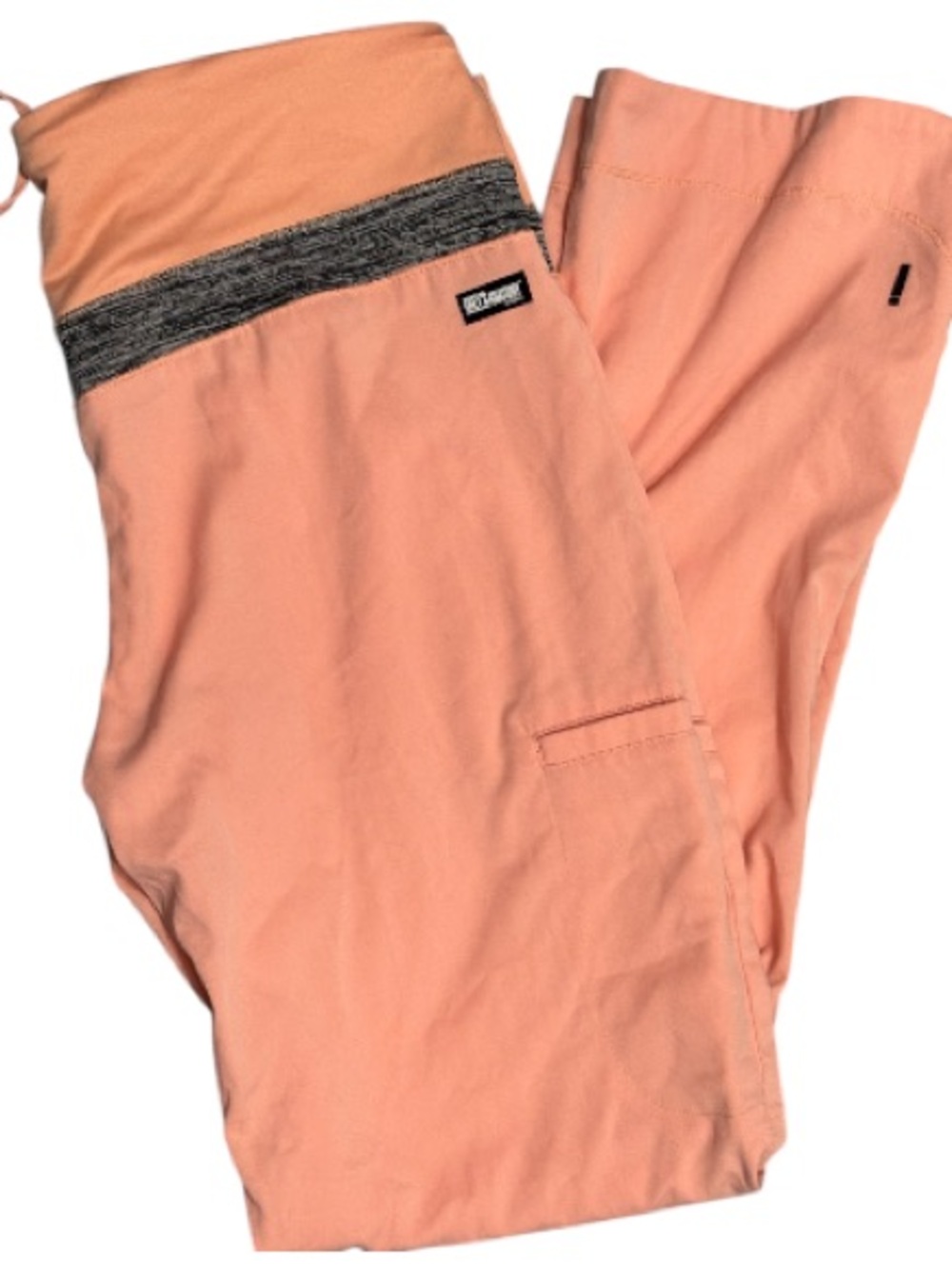 Grey's Anatomy Peach Coral Scrub Top with Printed Logo